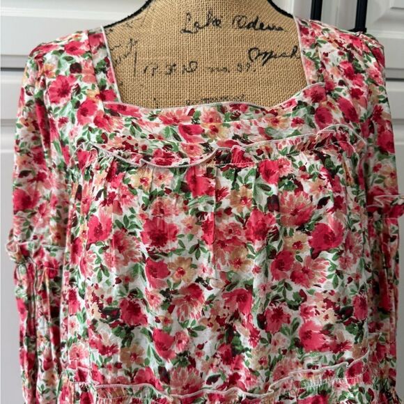 Moon River floral tiered dress - Picture 3 of 11